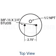 Firestone Replacement Air Spring - 1/2" NPT